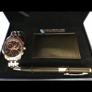 NWT Bella & Rose men’s chronograph watch set
